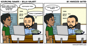 Sourcing Games - Billa's Salary