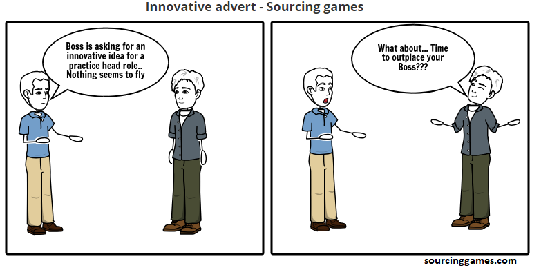 Innovative Advert - Sourcinggames